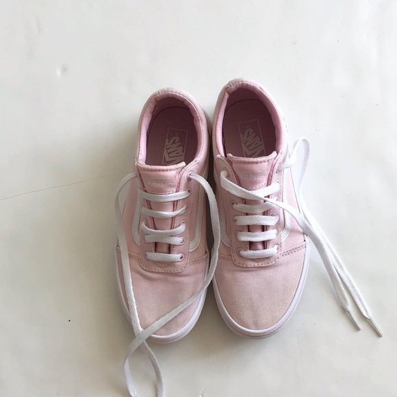 Vans pink Old Skool  sneakers GUC - light stain  size 3 youth - Picture 3 of 10
